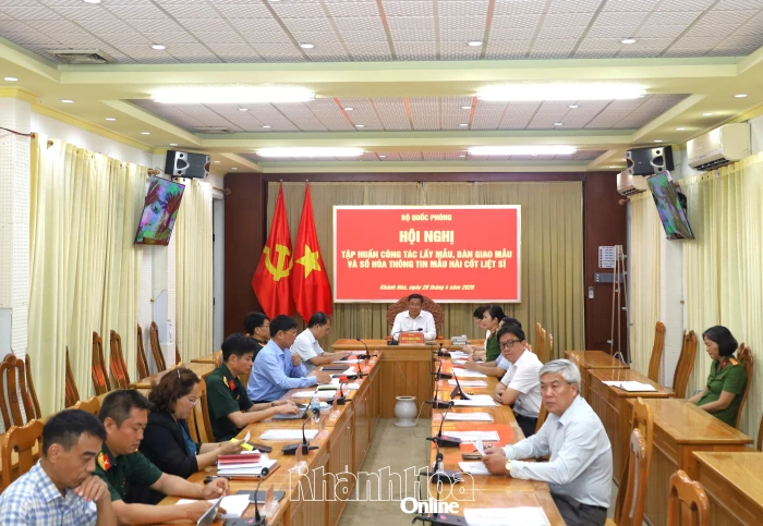 Hội nghị trực tuyến toàn quốc tập huấn công tác lấy mẫu, bàn giao mẫu và số hóa thông tin mẫu hài cốt liệt sĩ