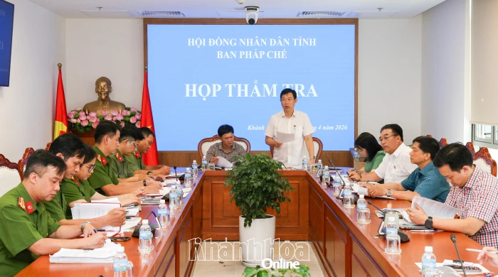 Ban Pháp chế HĐND tỉnh thẩm tra một số nội dung UBND tỉnh trình tại Kỳ họp HĐND tỉnh