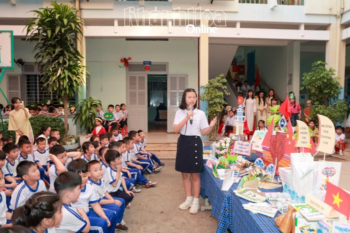 Trường Tiểu học Phương Sài hưởng ứng Ngày Sách và Văn hóa đọc Việt Nam