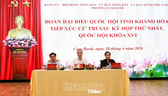 Đại biểu Quốc hội tỉnh Khánh Hòa tiếp xúc cử tri phường Cam Ranh