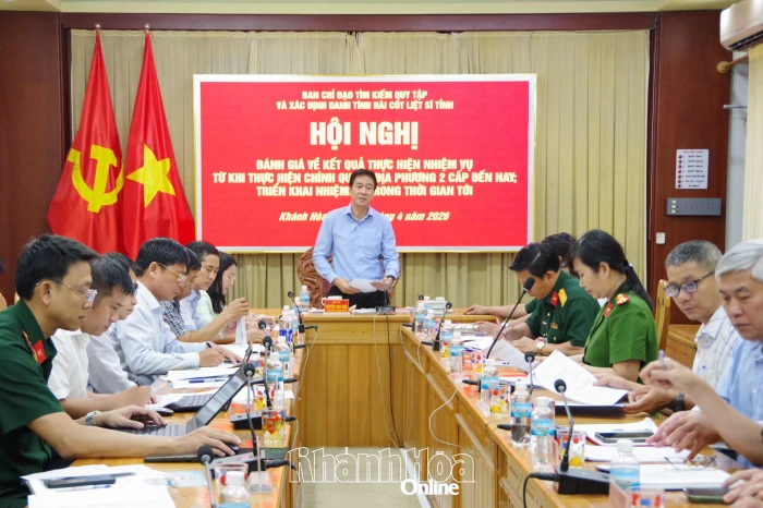 Tập trung triển khai “Chiến dịch 500 ngày đêm đẩy mạnh thực hiện tìm kiếm, quy tập và xác định danh tính hài cốt liệt sĩ”