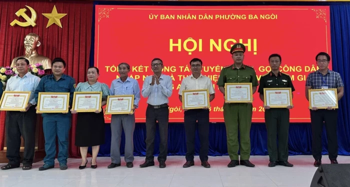 Phường Ba Ngòi tổng kết công tác tuyển chọn, gọi công dân nhập ngũ năm 2026