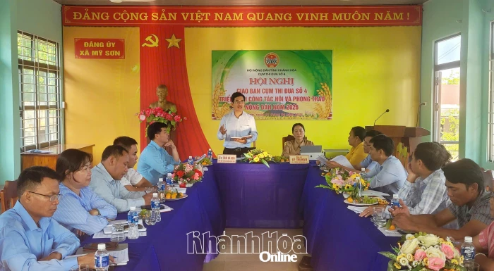 Hội nghị giao ban Cụm thi đua số 4 Hội Nông dân tỉnh Khánh Hòa