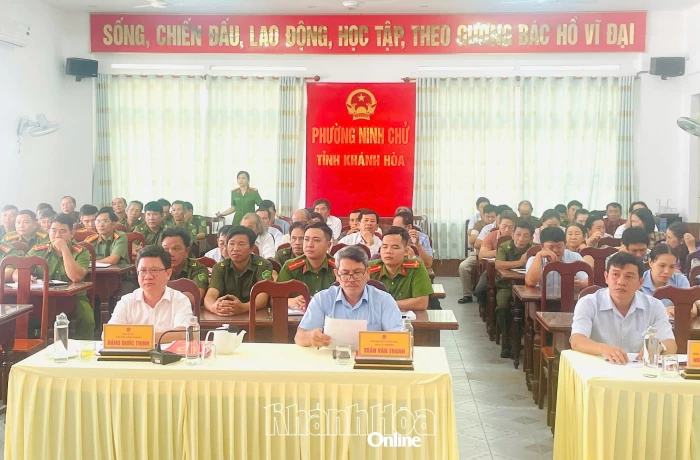 Phường Ninh Chử công bố quyết định và triển khai nhiệm vụ Tổ công tác 483