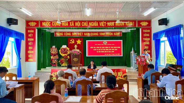 Kiểm tra, giám sát hoạt động ủy thác Ngân hàng Chính sách xã hội và Quỹ Hỗ trợ nông dân tại xã Đại Lãnh