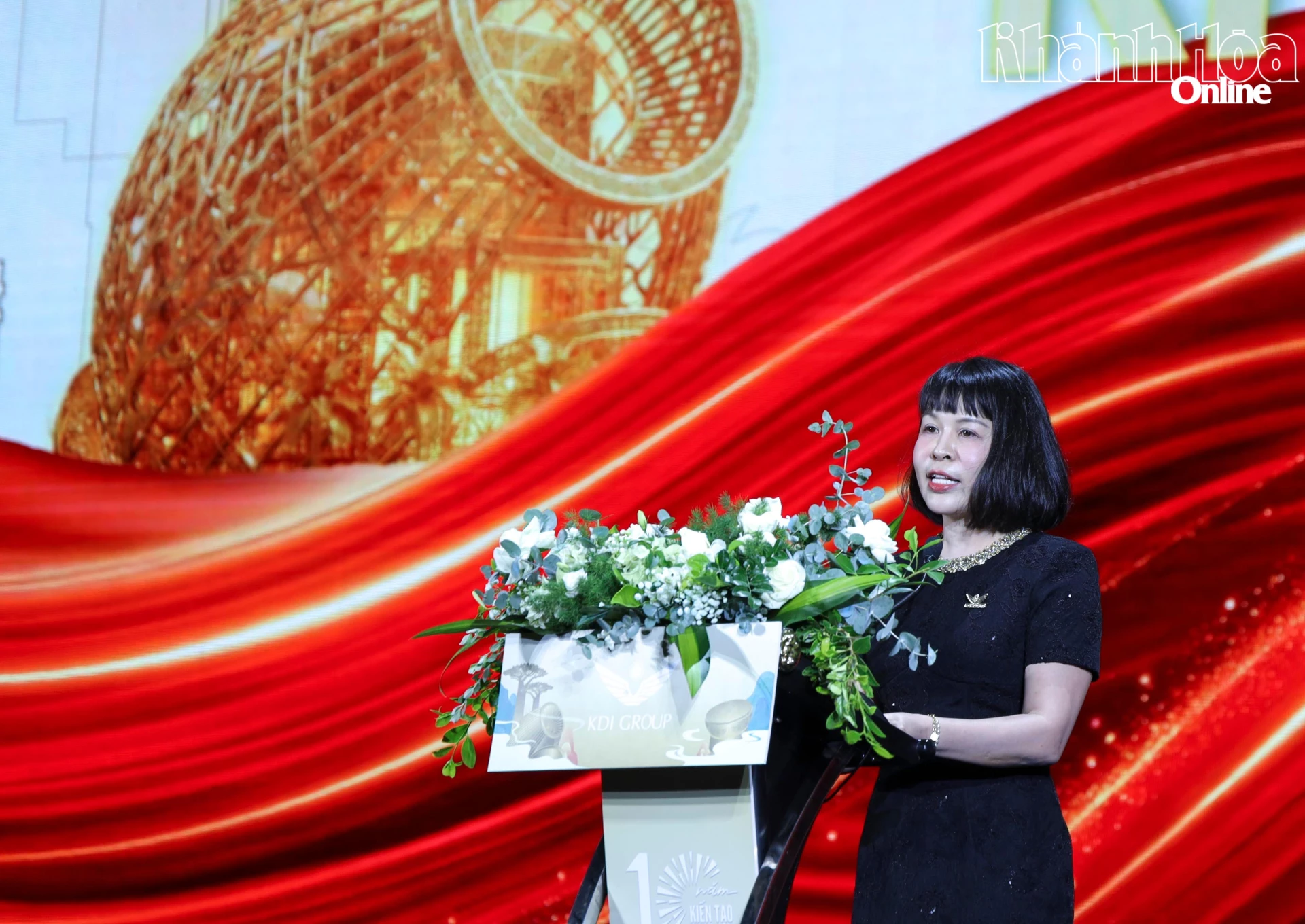 Lãnh đạo KDI Group phát biểu chào mừng tại lễ kỷ niệm.