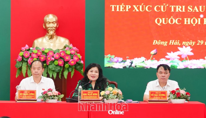 Đại biểu Quốc hội tỉnh Khánh Hòa tiếp xúc cử tri phường Đông Hải