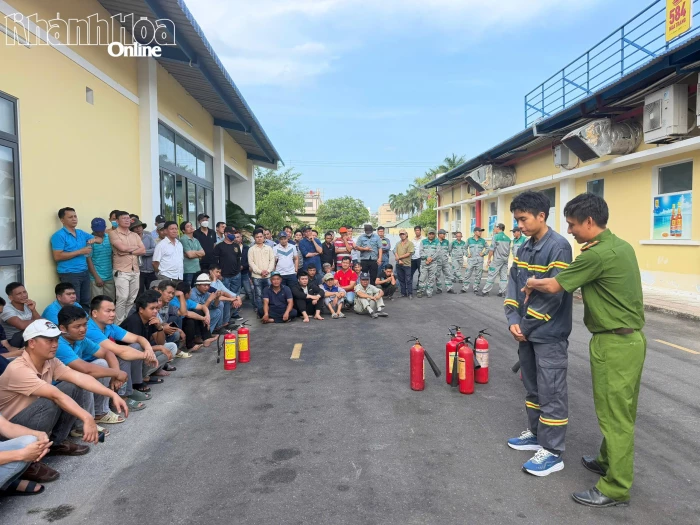 Huấn luyện phòng cháy, chữa cháy và cứu nạn, cứu hộ tại Cụm Công nghiệp Diên Phú