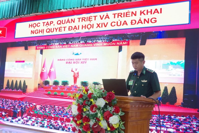 Bộ đội Biên phòng tỉnh tổ chức hội thi báo cáo viên giỏi và cán bộ giảng dạy chính trị năm 2026