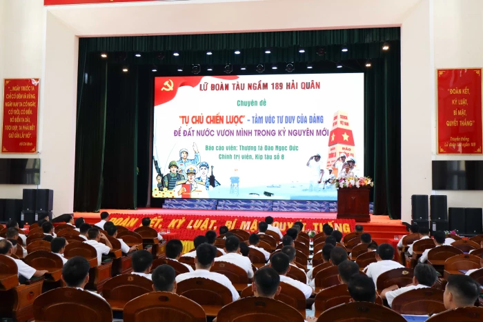 Lữ đoàn 189 Hải quân tổ chức Hội thi báo cáo viên giỏi năm 2026