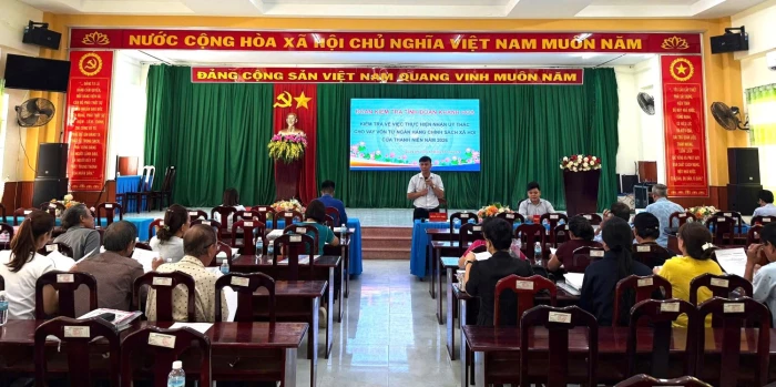 Kiểm tra hoạt động nhận ủy thác vốn vay của thanh niên tại phường Cam Linh