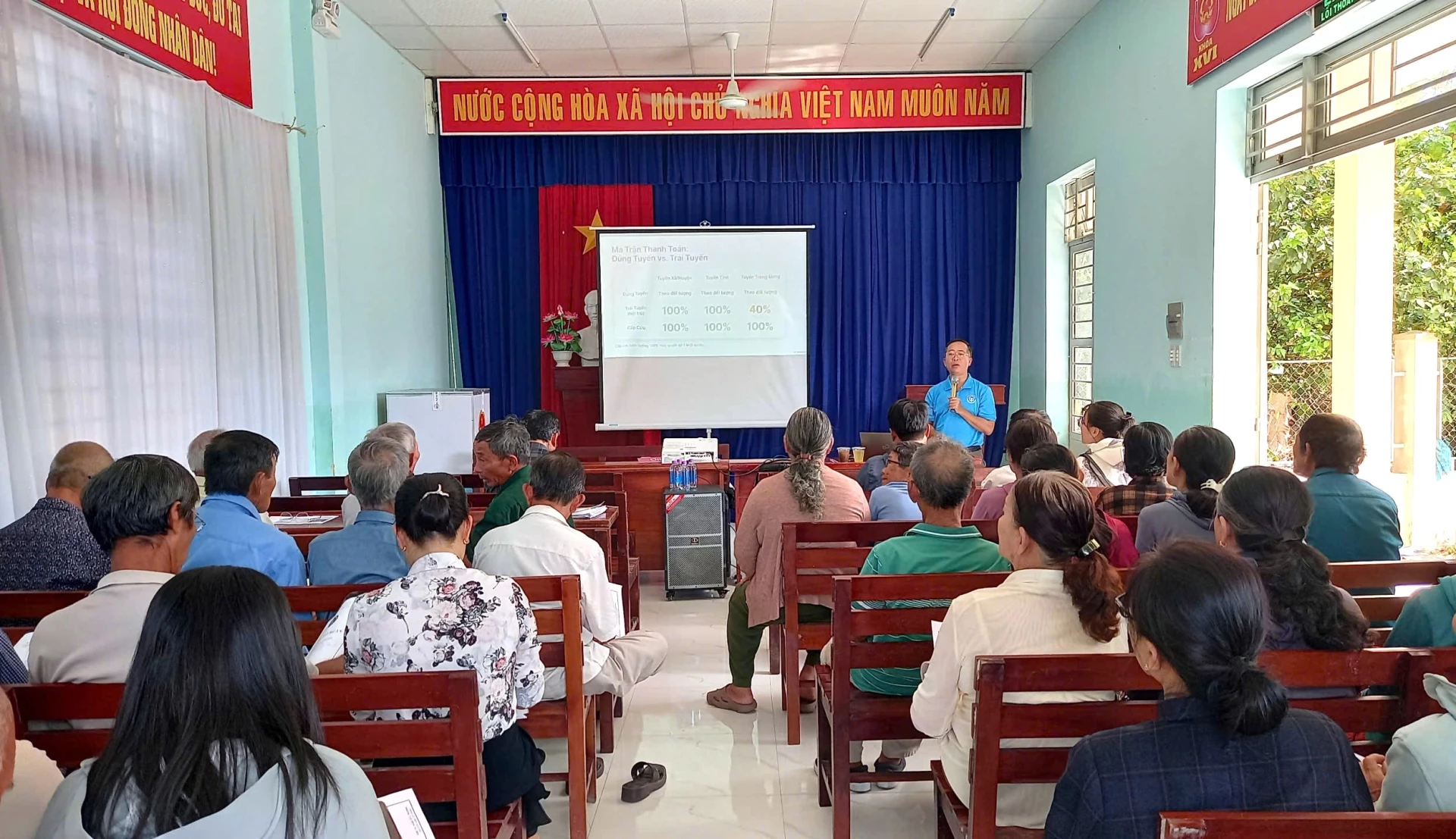 Quang cảnh buổi tuyên truyền.