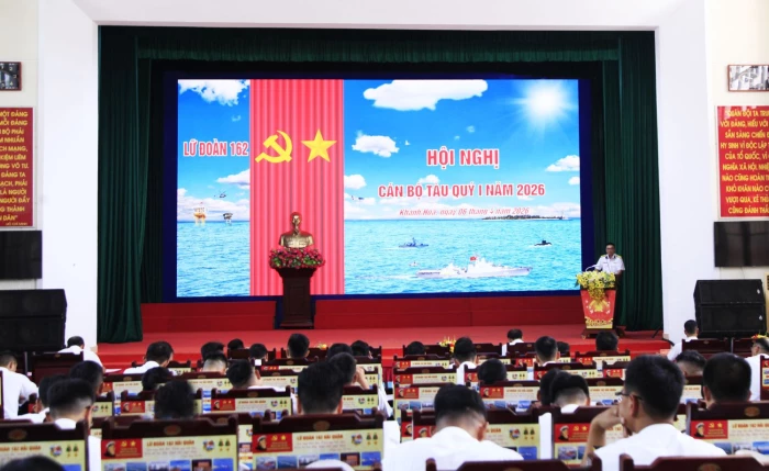 Lữ đoàn 162 tổ chức hội nghị cán bộ tàu quý I