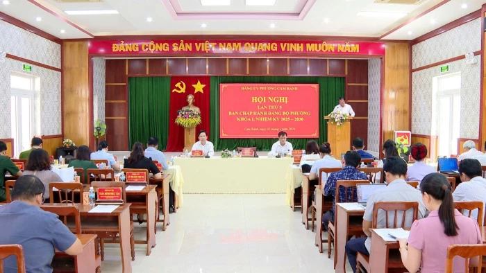 Hội nghị Ban Chấp hành Đảng bộ phường Cam Ranh lần thứ 5 