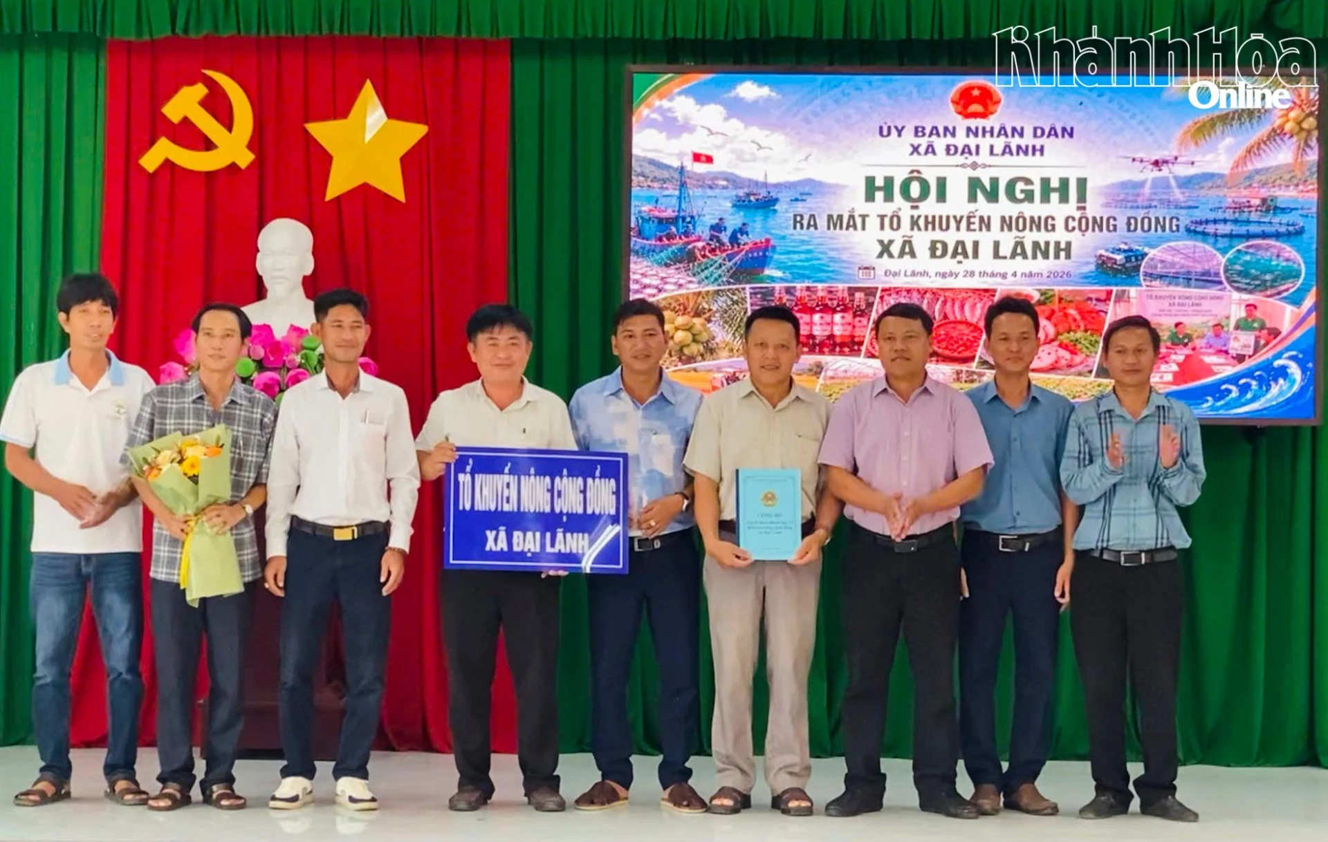 Tổ khuyến nông cộng đồng xã Đại Lãnh được thành lập với kỳ vọng hỗ trợ sản xuất nông nghiệp tại địa phương.