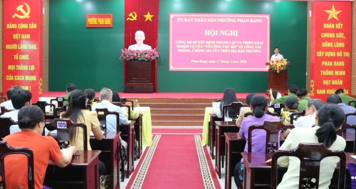 UBND phường Phan Rang thành lập và triển khai nhiệm vụ Tổ công tác 483 