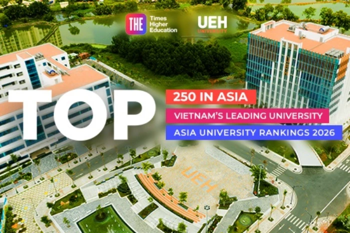Bảng xếp hạng THE: UEH dẫn đầu các đại học Việt Nam, giữ vững mục tiêu Top 250 Đại học Châu Á giai đoạn 2025 - 2030