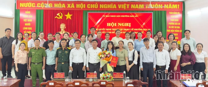 Phường Bảo An công bố quyết định thành lập trạm y tế