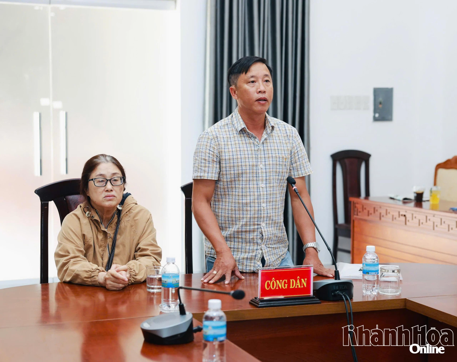 Đại diện gia đình bà Nguyễn Thị Minh Chương trình bày vụ việc