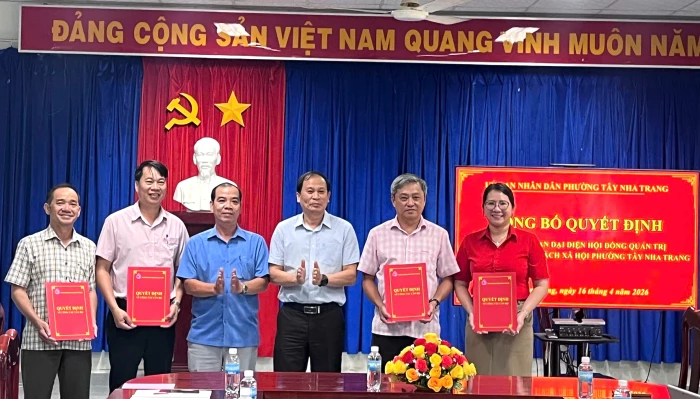 Thành lập Ban đại diện Hội đồng quản trị Ngân hàng Chính sách xã hội phường Tây Nha Trang