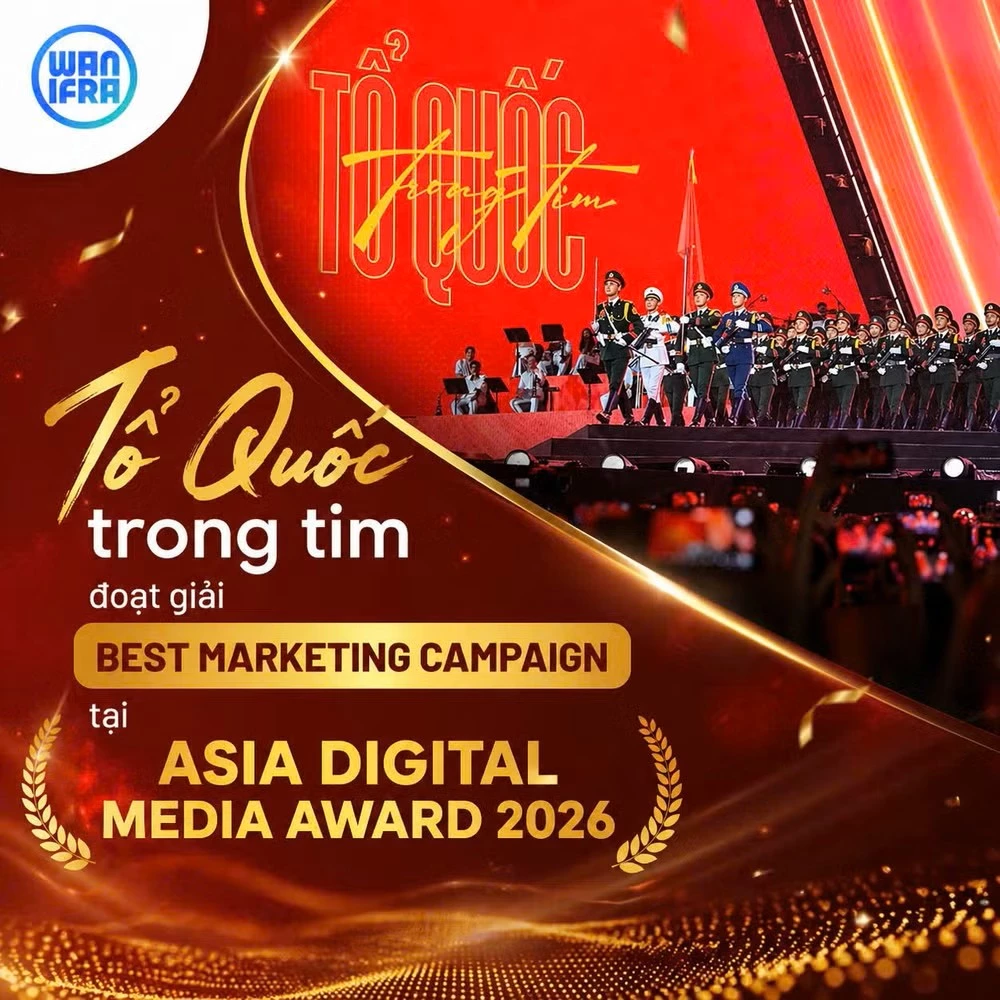 Chương trình chính luận nghệ thuật Tổ quốc trong tim đoạt giải Chiến dịch truyền thông xuất sắc tại giải Báo chí Kỹ thuật số châu Á (Digital Media Award Asia) 2026.