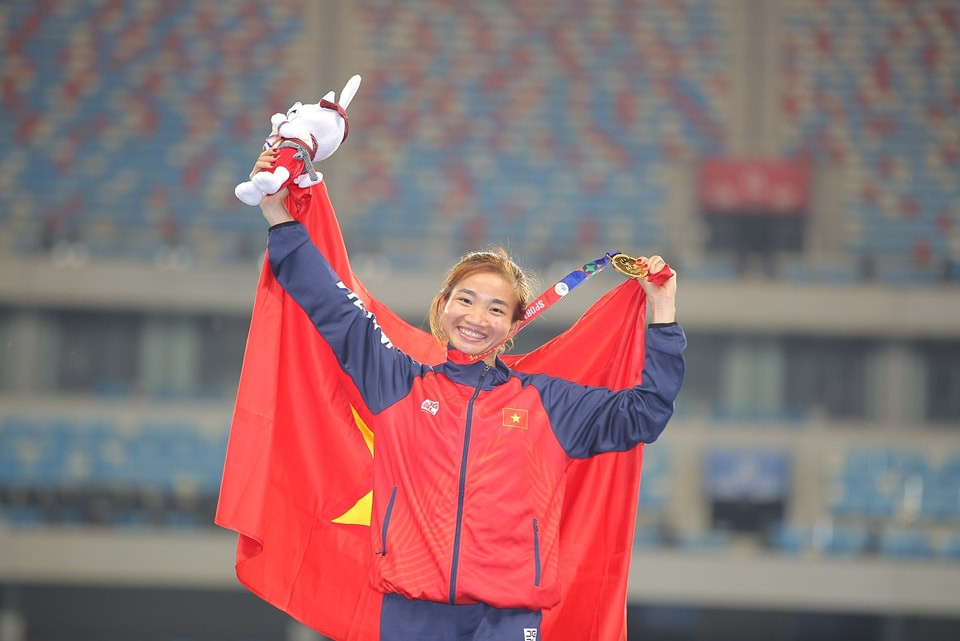 Vận động viên Nguyễn Thị Oanh, nguồn cảm hứng của thể thao Việt Nam tại SEA Games 32.

