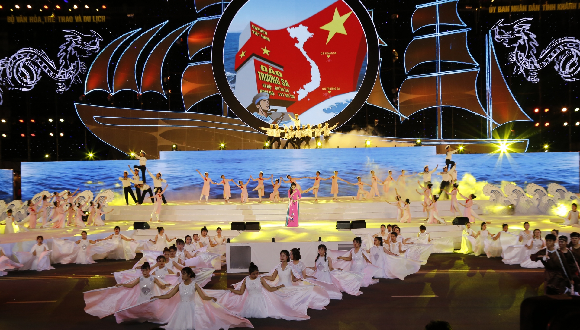 Art performance at the opening ceremony of Sea Festival 2019

