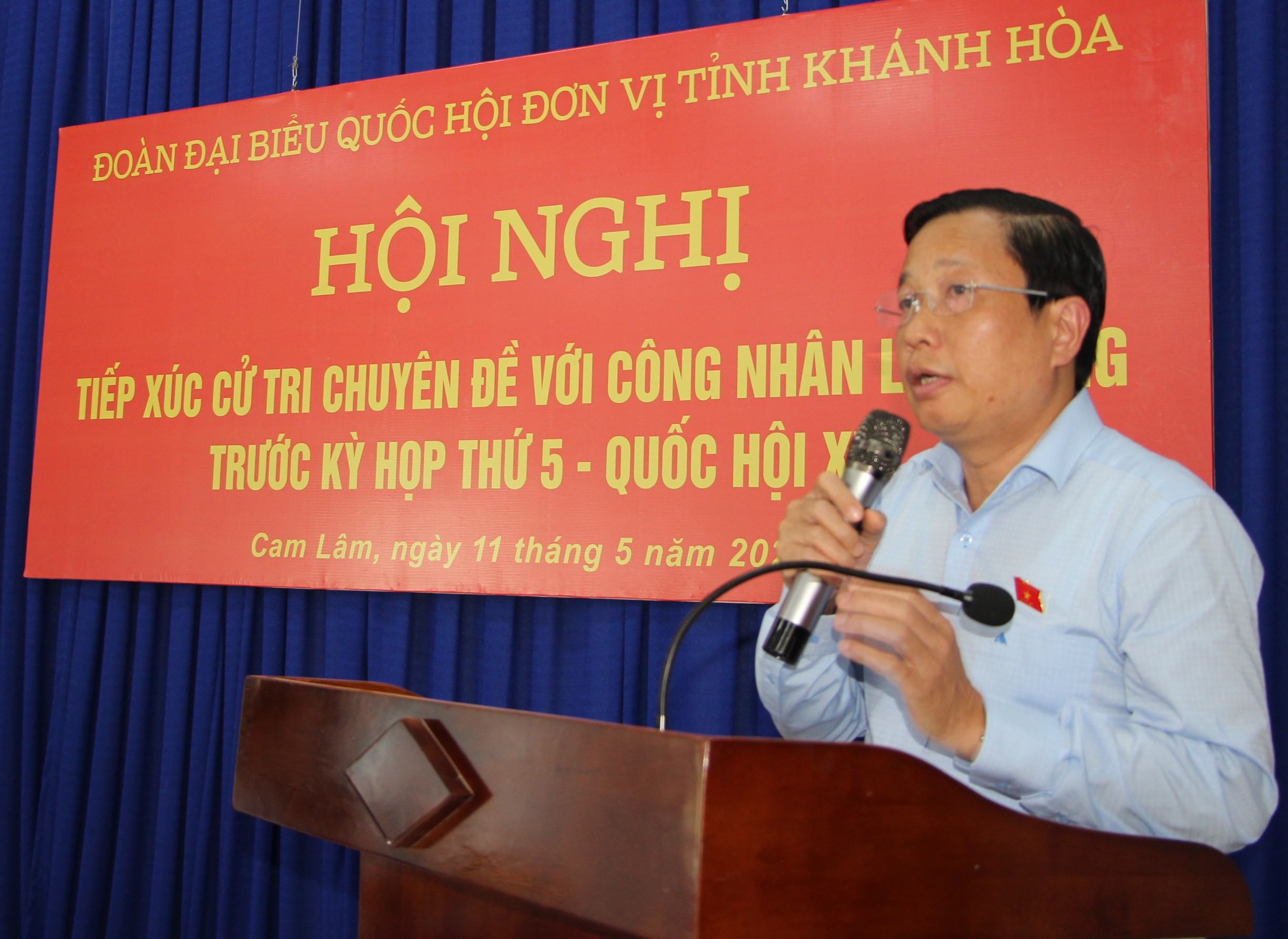 Đại biểu Quốc hội tỉnh Khánh Hòa tiếp xúc cử tri tại Khu công nghiệp Suối Dầu