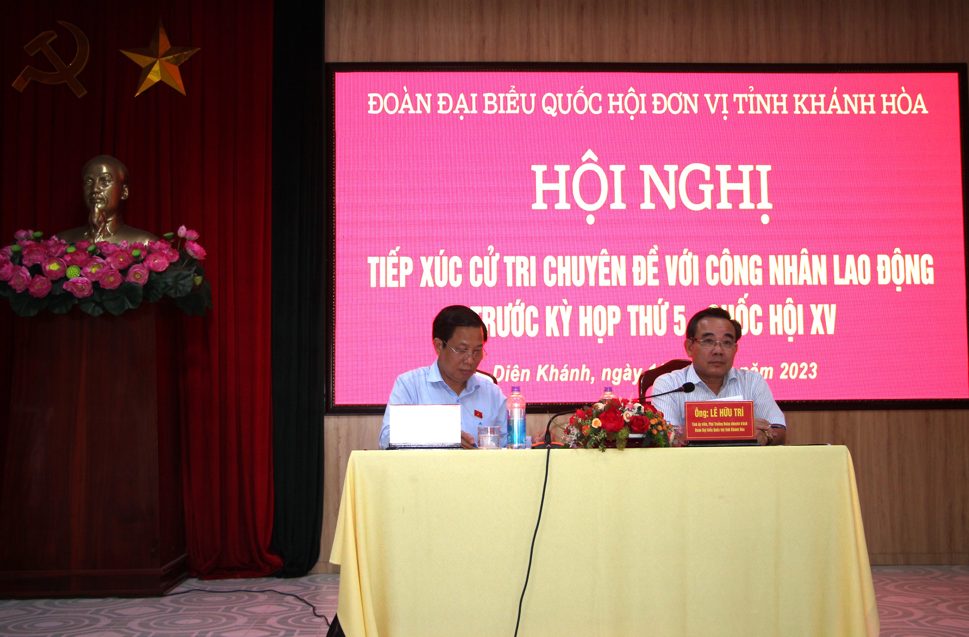 Đại biểu Quốc hội tỉnh Khánh Hòa tiếp xúc cử tri đoàn viên, người lao động tại huyện Diên Khánh