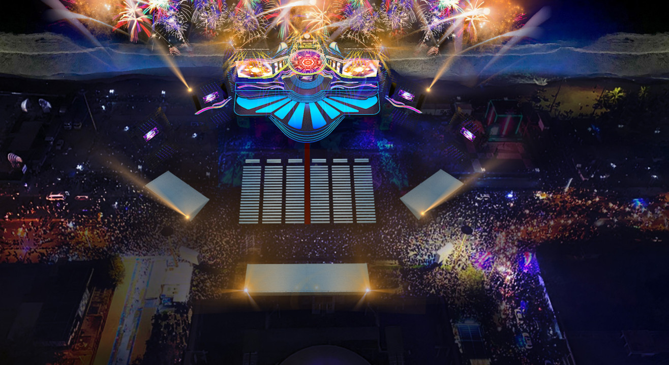Phối cảnh sân khấu chương trình khai mạc Festival Biển 2023.  