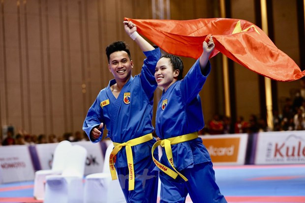 Vovinam mang về huy chương vàng thứ 18 cho đoàn Việt Nam.