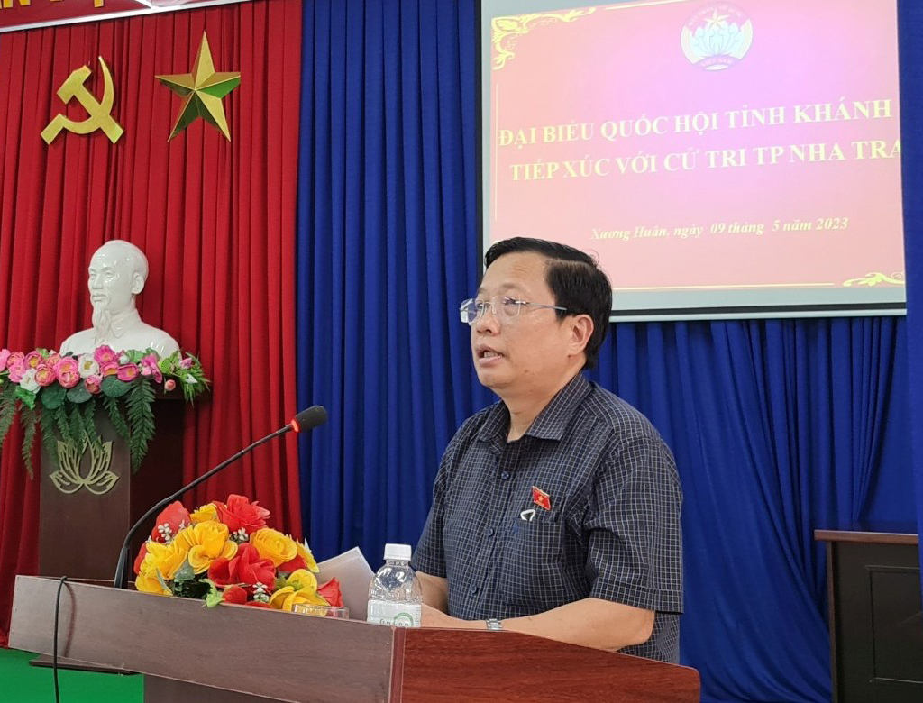 Đại biểu Quốc hội tỉnh Khánh Hòa tiếp xúc cử tri TP. Nha Trang