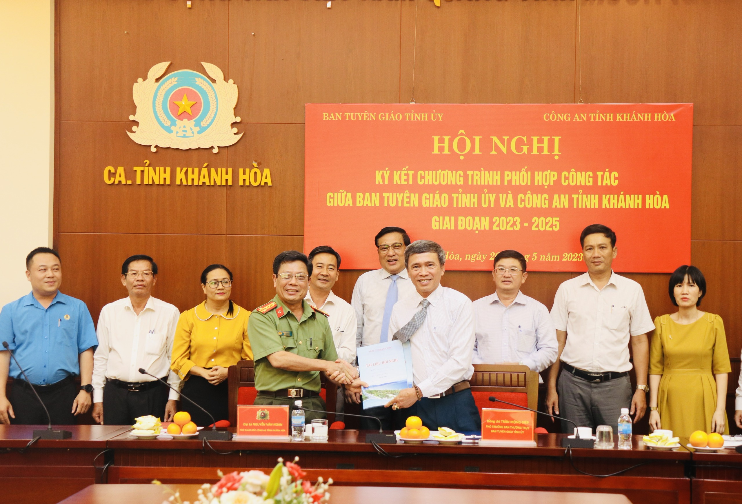 Ban Tuyên giáo Tỉnh ủy và Công an tỉnh tổ chức Hội nghị ký kết chương trình phối hợp công tác giai đoạn 2023 - 2025