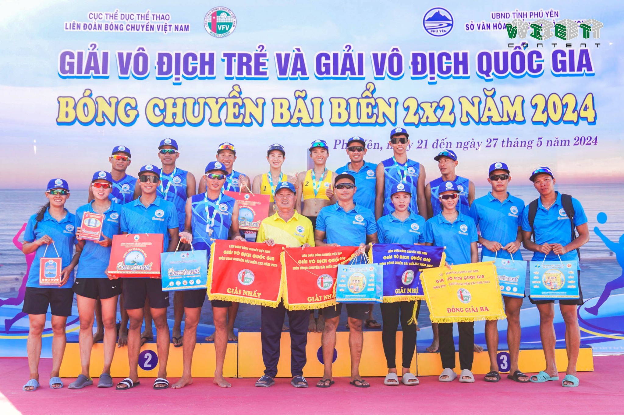 Giải Vô địch trẻ và Giải Vô địch quốc gia bóng chuyền bãi biển 2 x 2 năm 2024: ​​​​​​​: Sanvinest Khánh Hòa giữ vững ngôi đầu