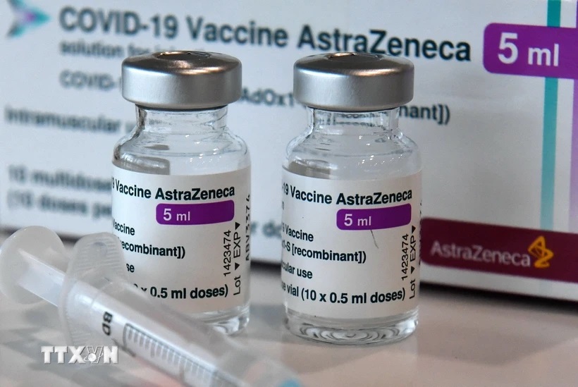 Vaccine ngừa COVID-19 của AstraZeneca. (Ảnh: AFP/TTXVN)