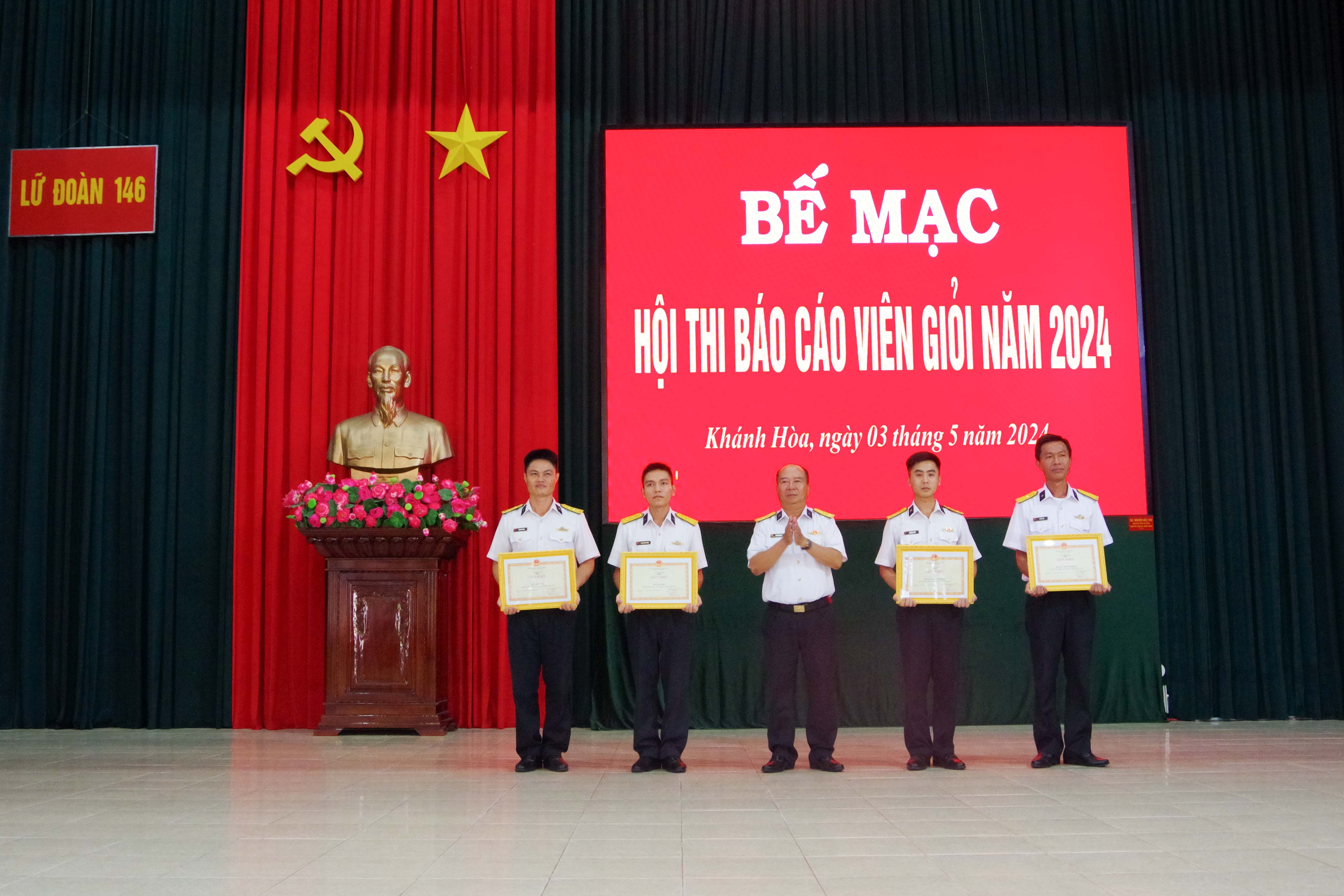 Lữ đoàn 146 tổ chức Hội thi báo cáo viên năm 2024