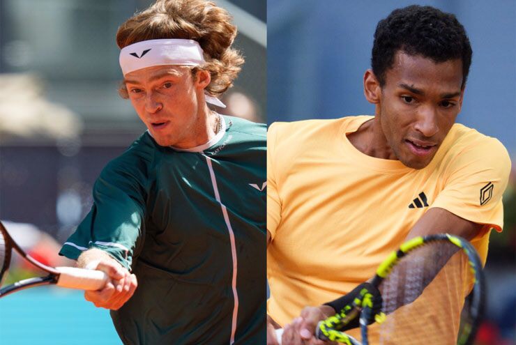 Aliassime đối đầu với Rublev

