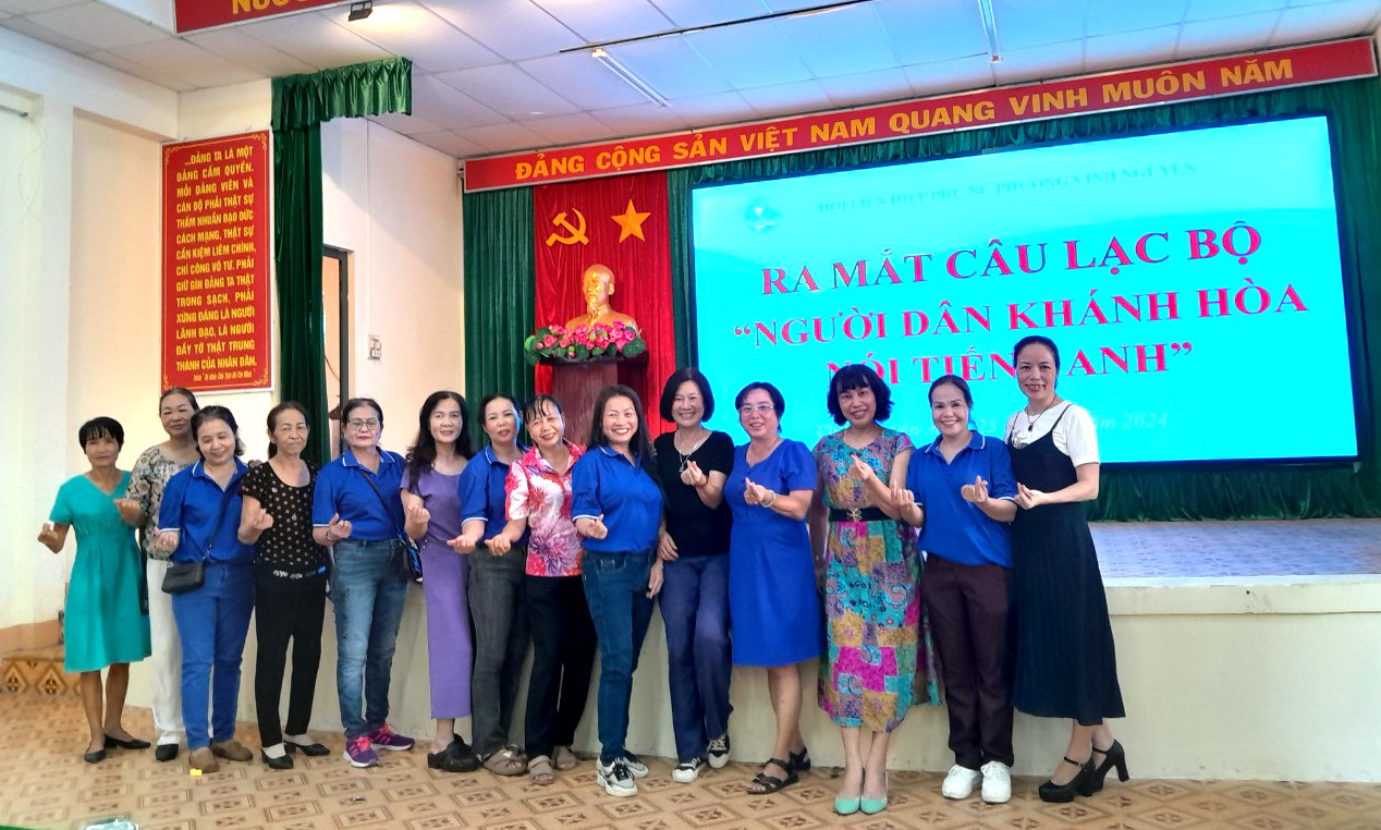 Hội Liên hiệp Phụ nữ phường Vĩnh Nguyên: Ra mắt Câu lạc bộ “Người dân Khánh Hòa nói tiếng Anh”