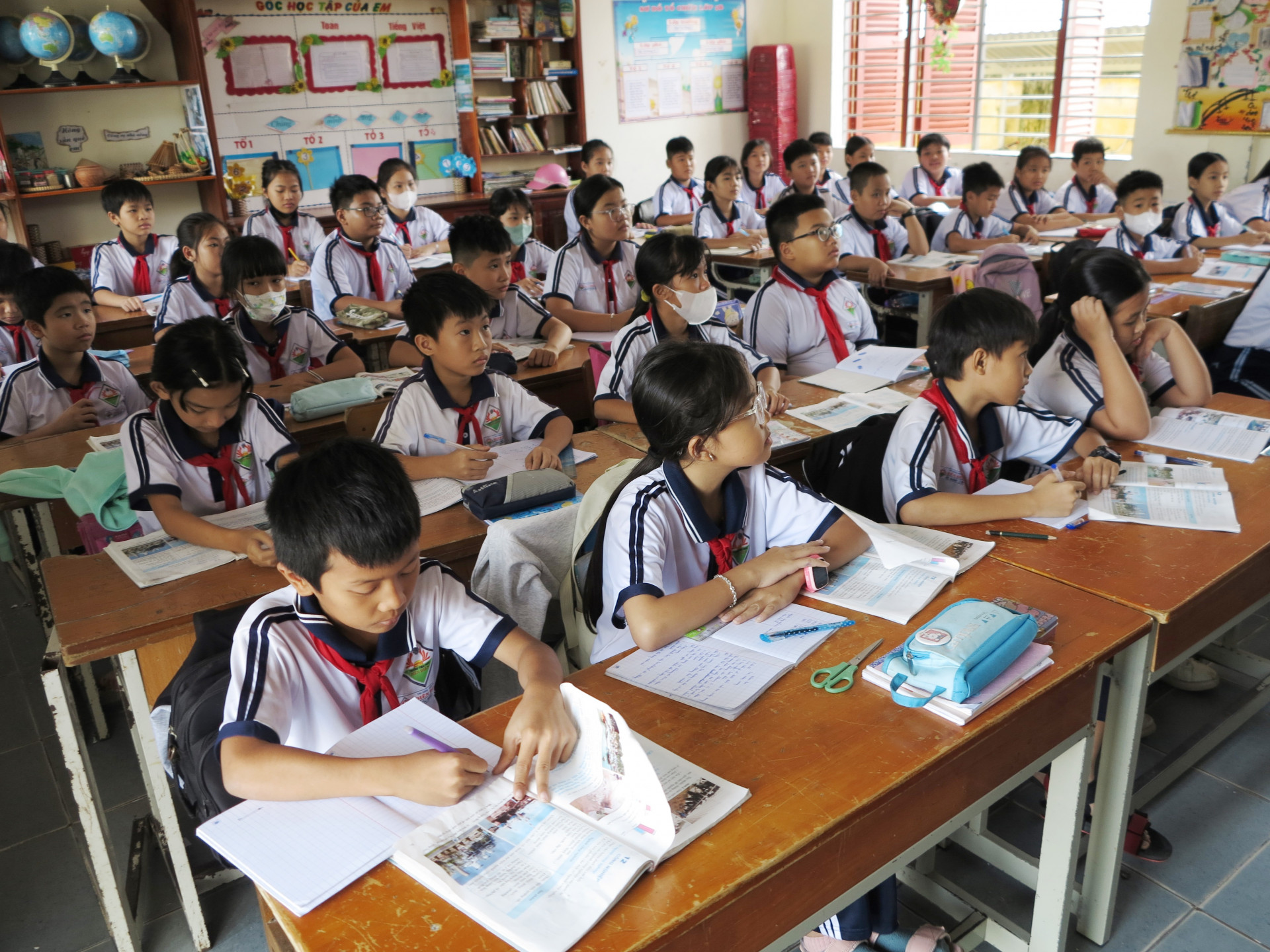 Học sinh Trường Tiểu học Diên Điền (huyện Diên Khánh). 