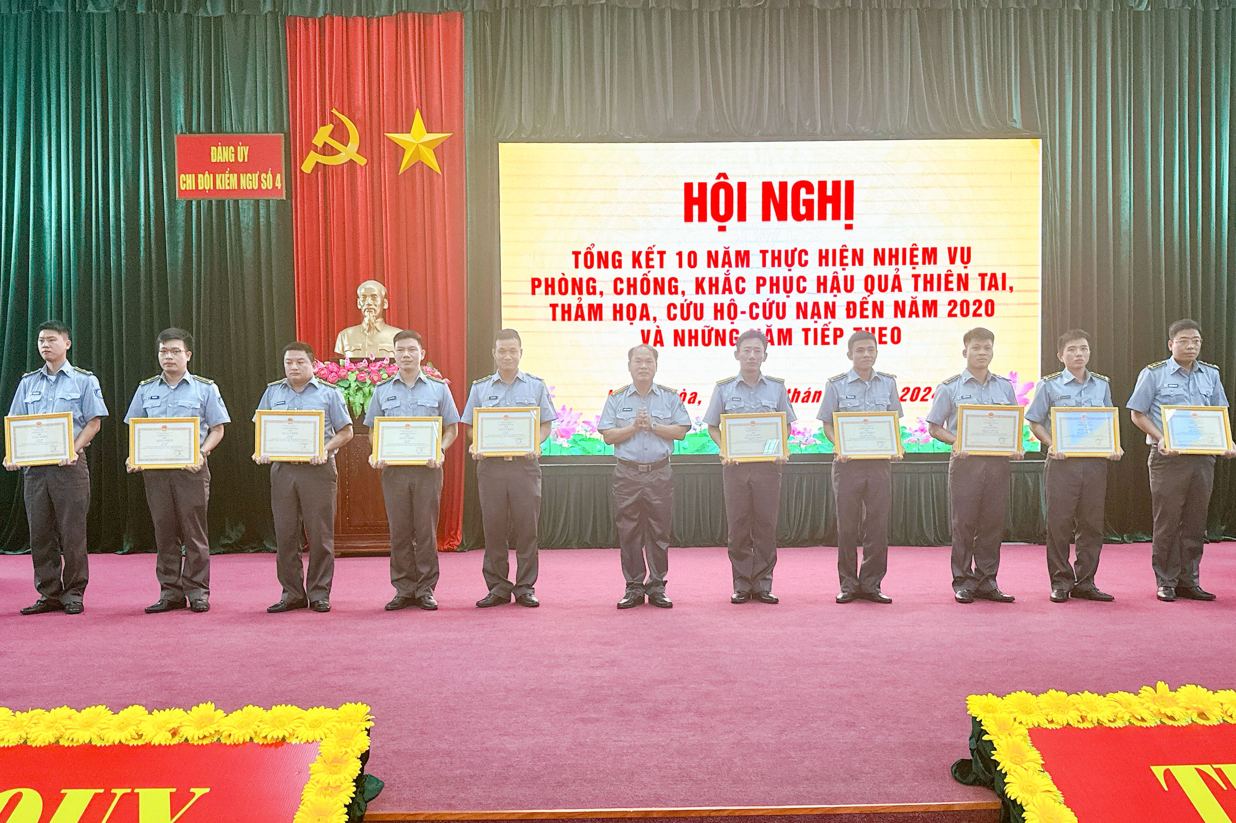 Chi đội Kiểm ngư số 4:: Tổng kết 10 năm thực hiện các nghị quyết về phòng, chống, khắc phục hậu quả thiên tai, thảm họa, cứu hộ - cứu nạn