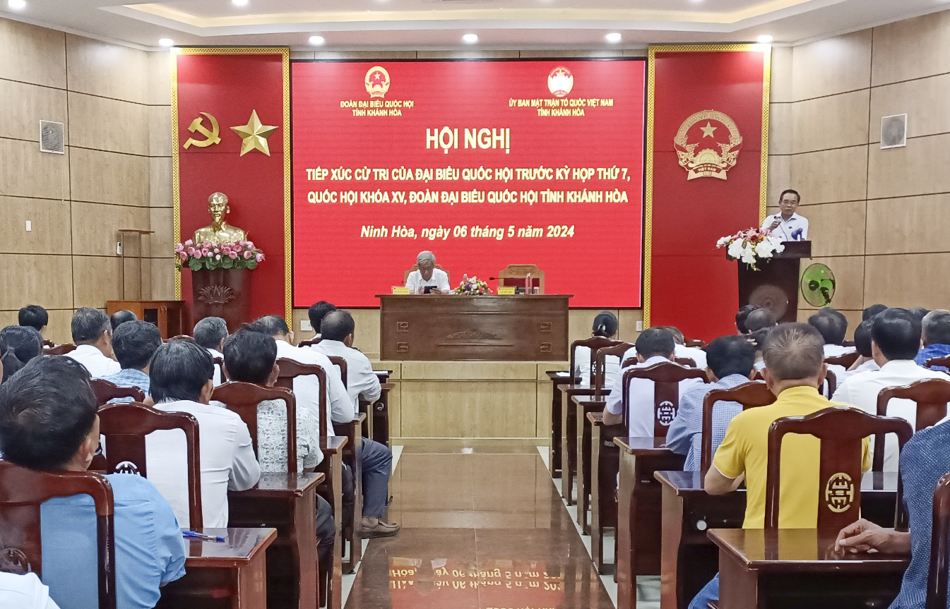 Đại biểu Quốc hội tỉnh tiếp xúc cử tri Ninh Hòa và Vạn Ninh