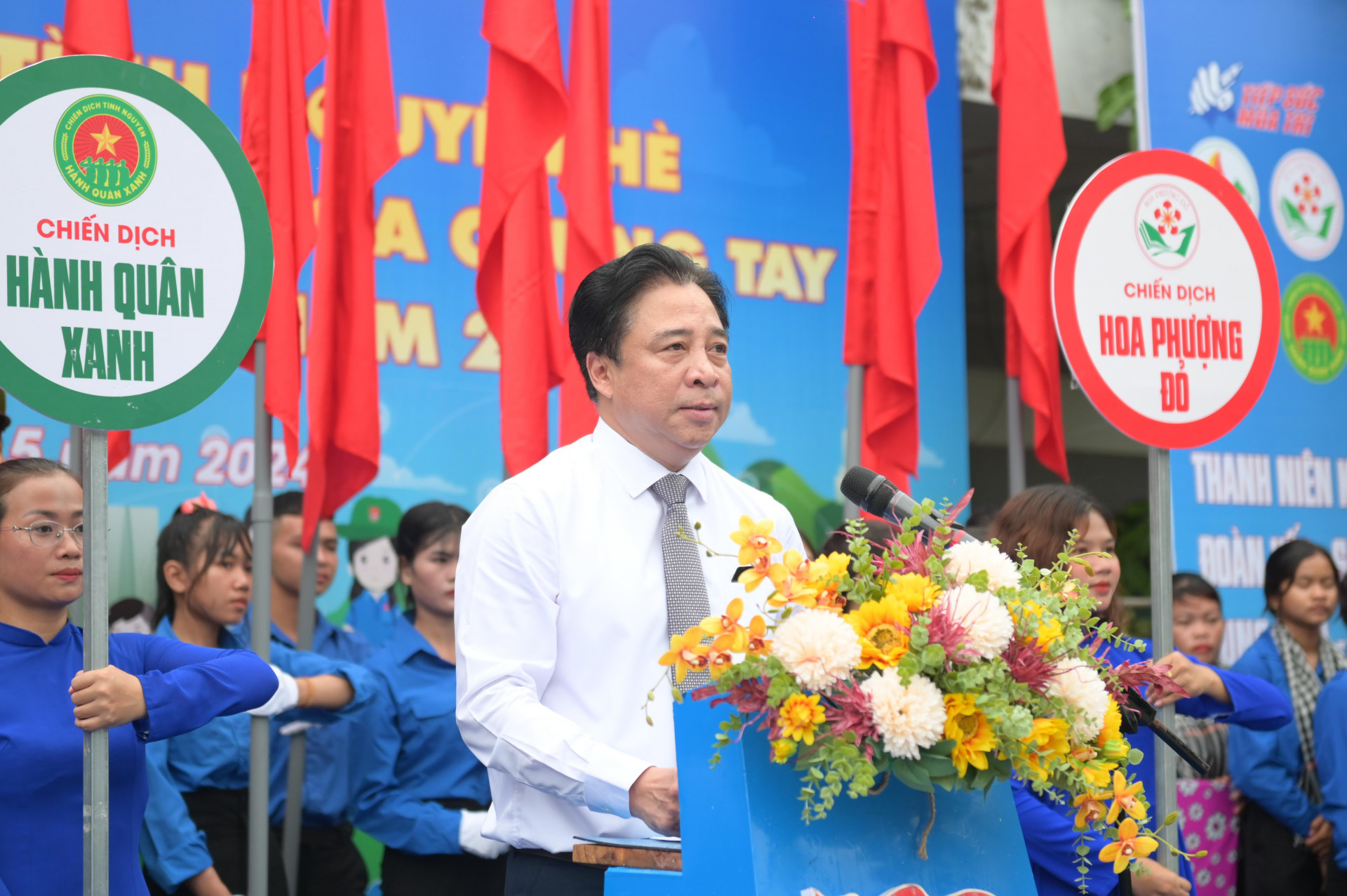 Đồng chí Nguyễn Khắc Toàn phát biểu chỉ đạo tại buổi lễ.