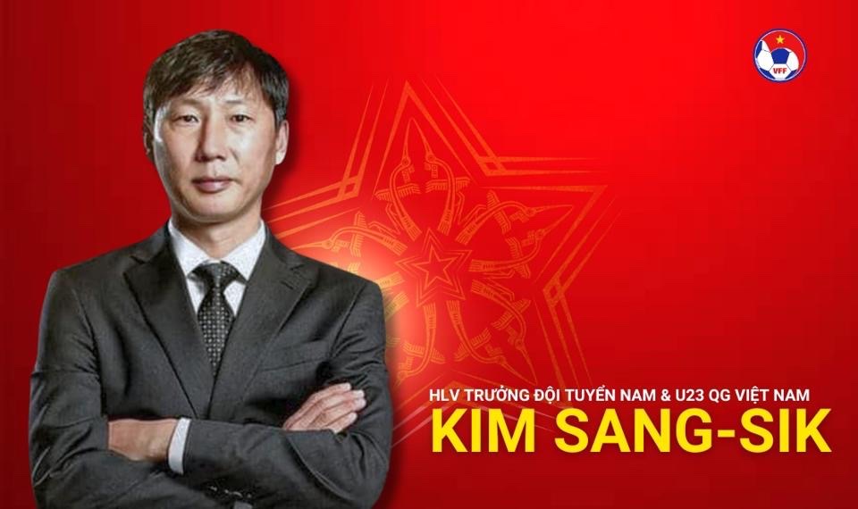 Huấn luyện viên Kim Sang-sik chính thức dẫn dắt U23 và tuyển Việt Nam. (Nguồn: VFF)