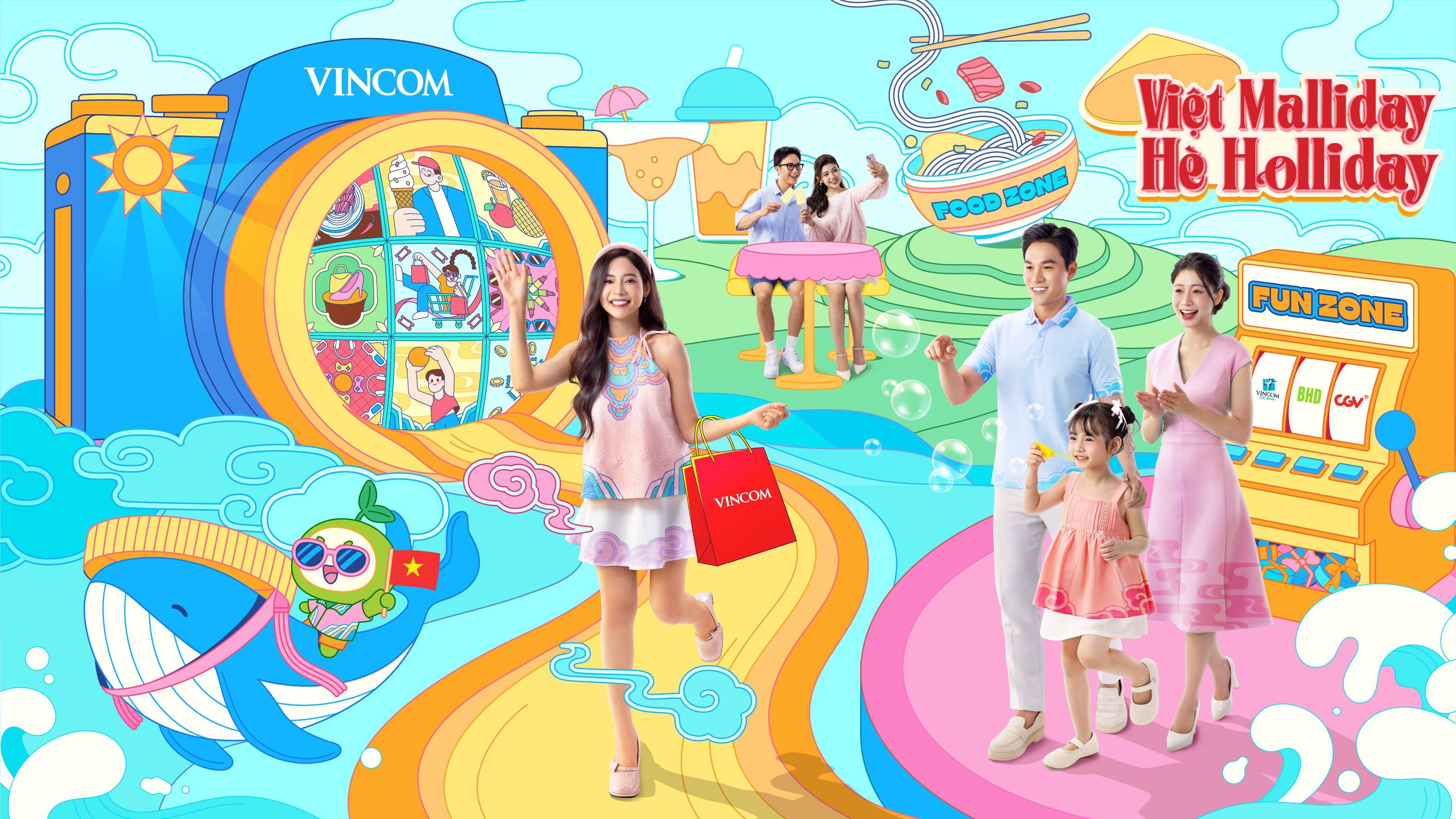 Vincom tổ chức chuỗi sự kiện "Việt Malliday - Hè Holiday": Trải nghiệm hè rực rỡ gắn kết tinh thần Việt