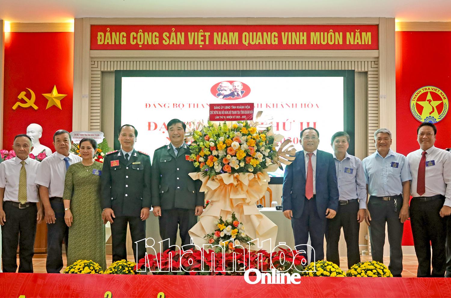 Đại hội Đảng bộ Thanh tra tỉnh Khánh Hòa lần thứ III, nhiệm kỳ 2025 - 2030