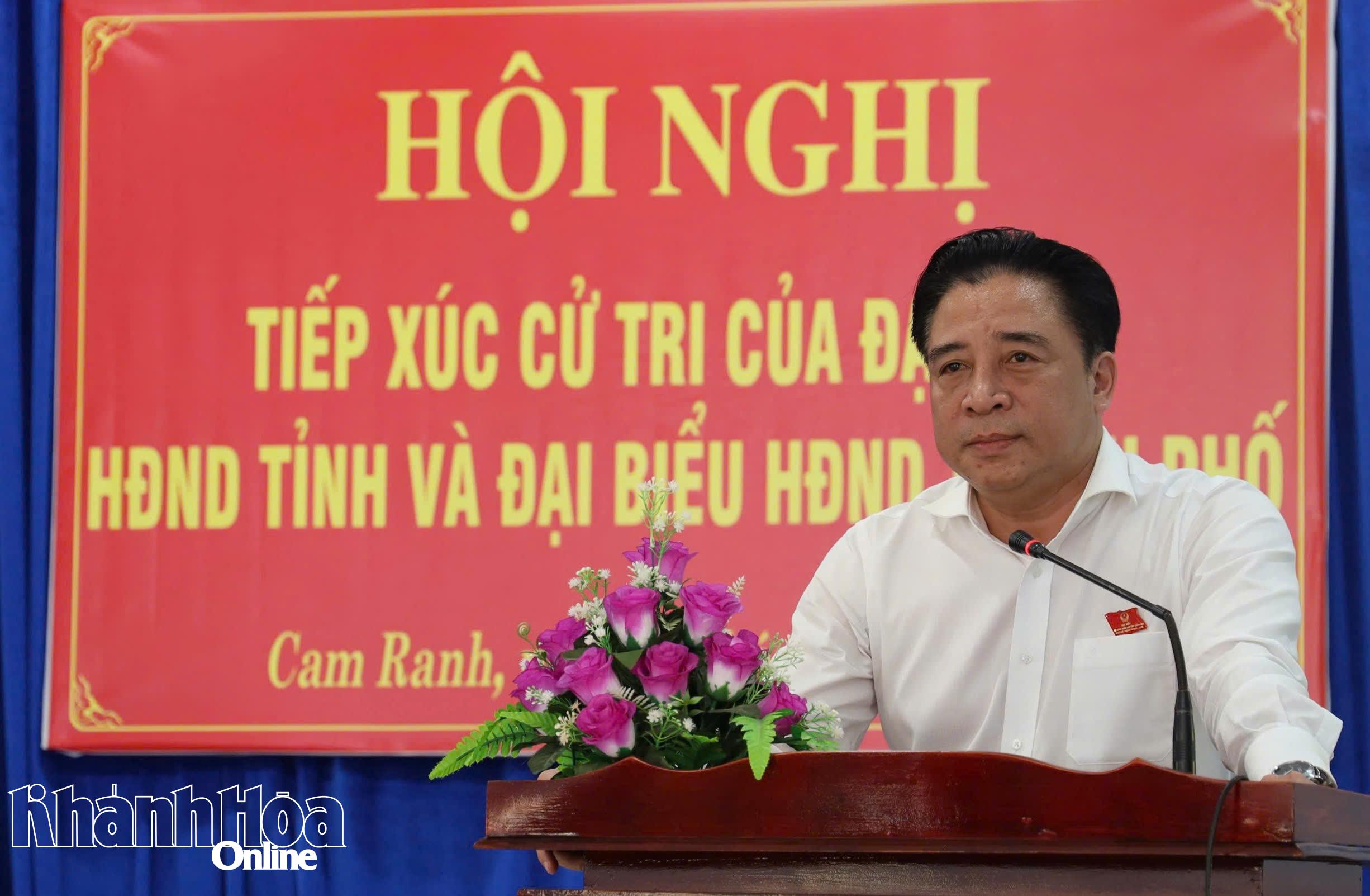 Đại biểu HĐND tỉnh Khánh Hòa tiếp xúc cử tri tại TP. Cam Ranh
