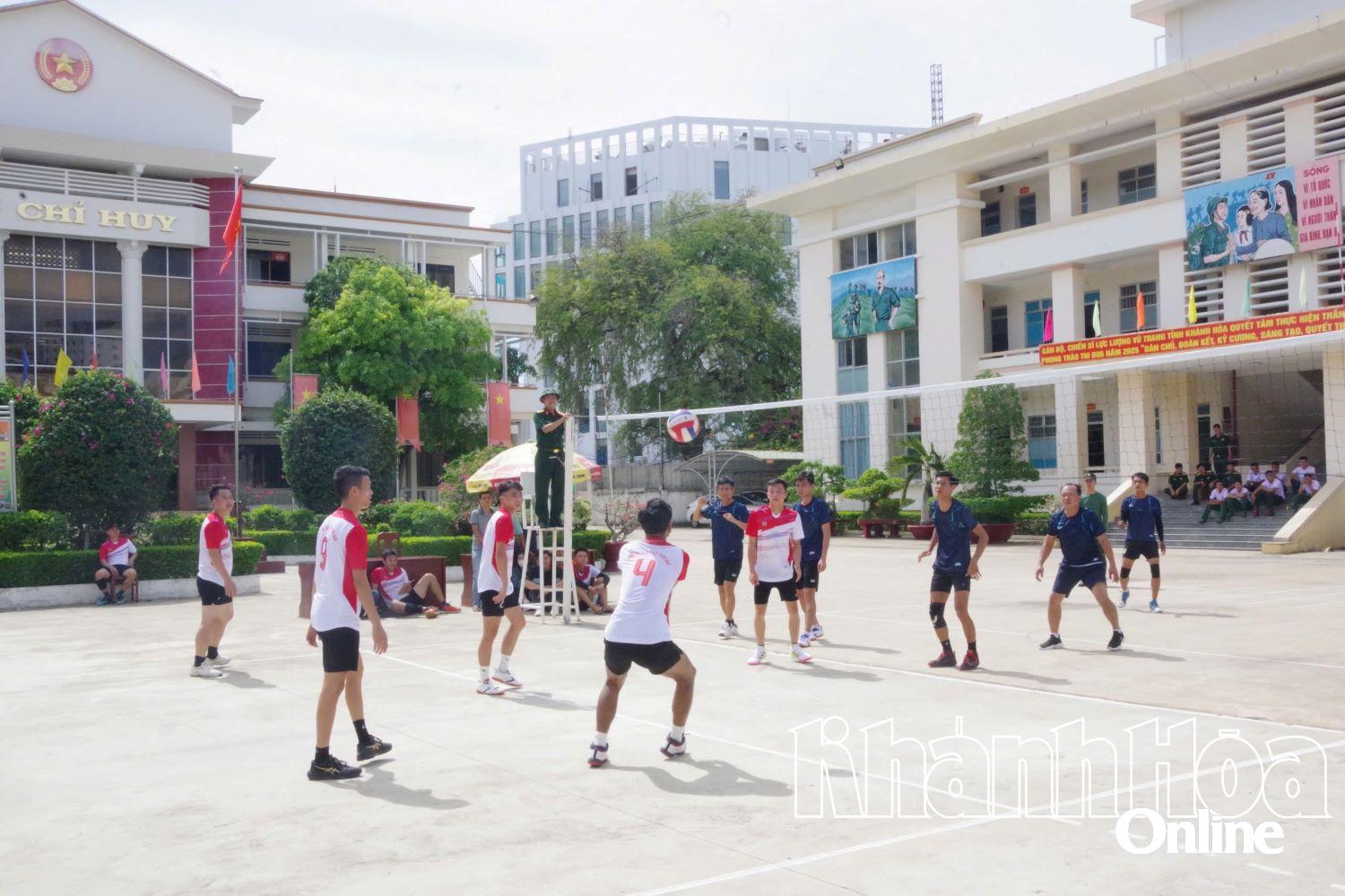 Các đội thi đấu môn bóng chuyền.