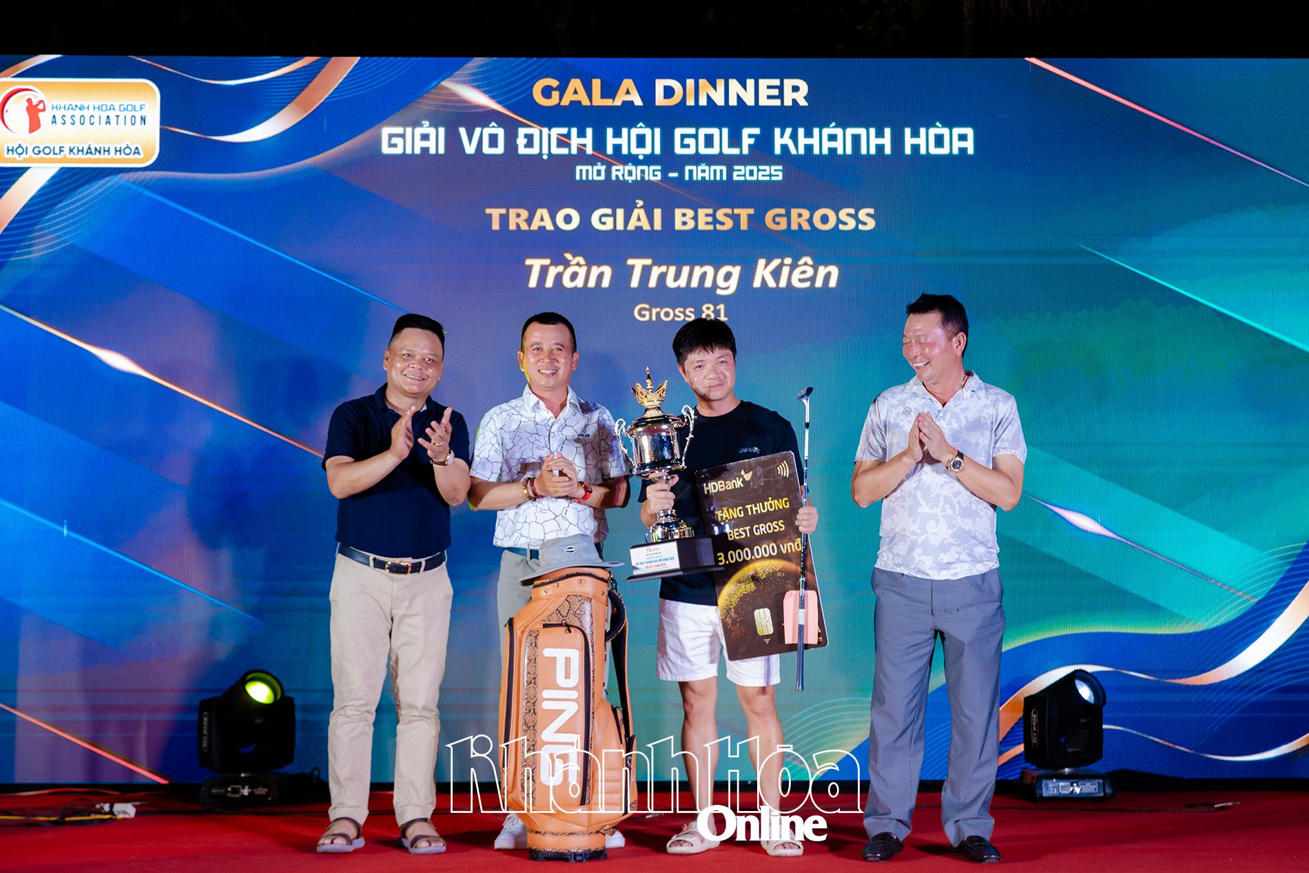 Golfer Tran Trung Kien won “Best Gross”