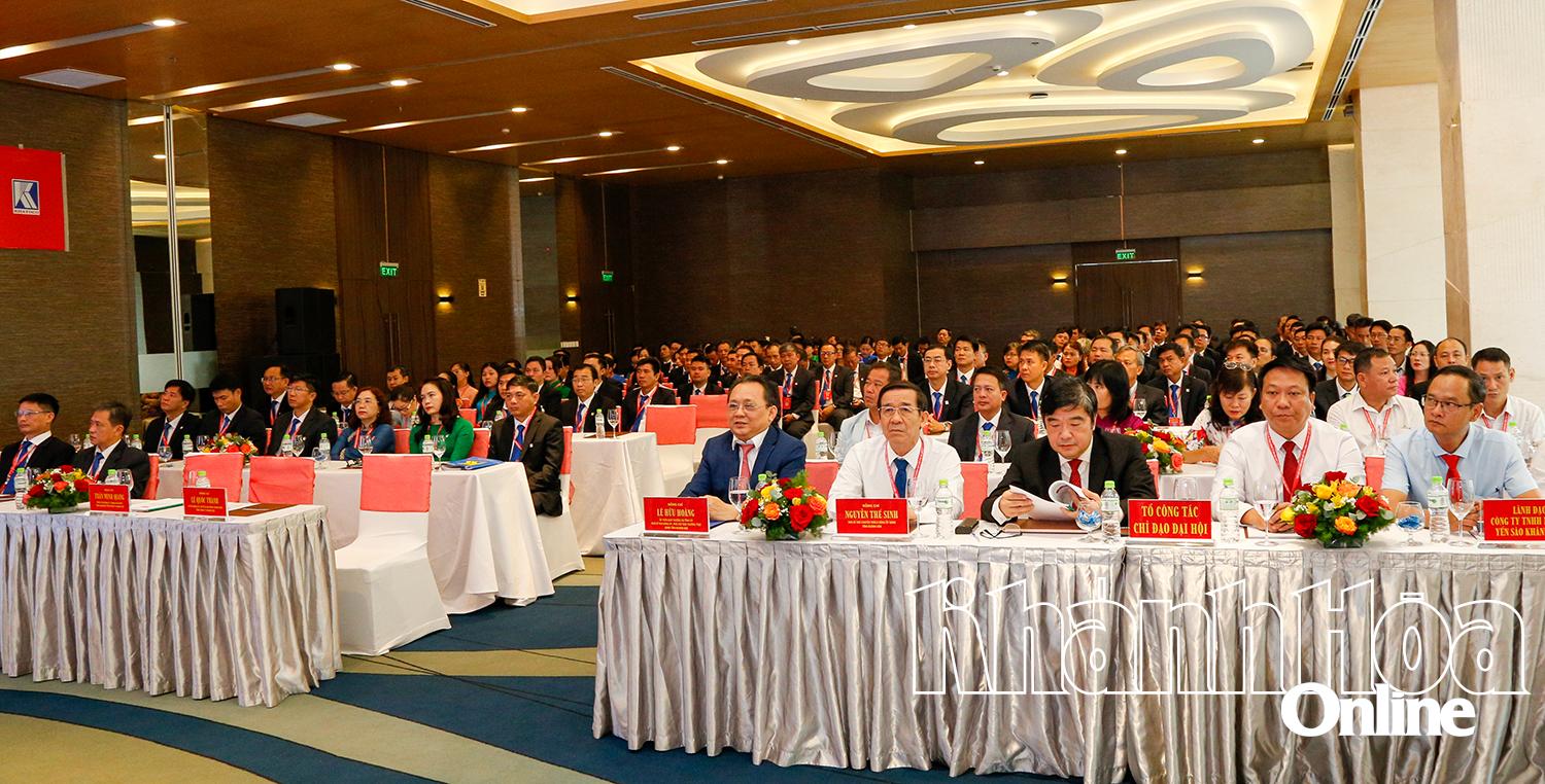 Quang cảnh tại Đại hội Đảng bộ Tổng Công ty Khánh Việt lần thứ XII, nhiệm kỳ 2025-2030