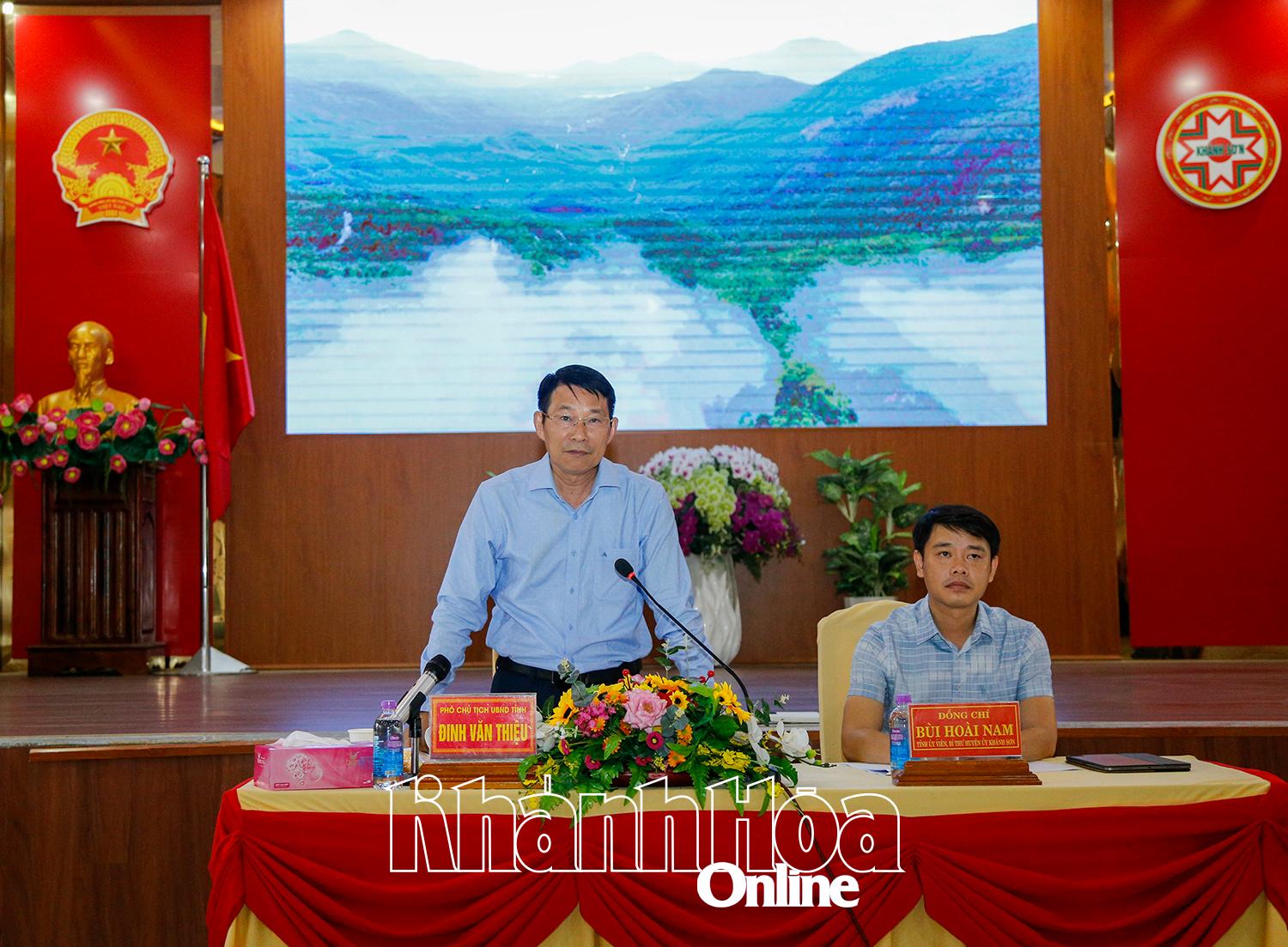 Huyện Khánh Sơn cần tập trung chỉ đạo giải ngân đầu tư công và sắp xếp trụ sở làm việc, tài sản công khi sắp xếp đơn vị hành chính